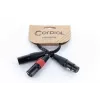 Cordial EY 0,3m Cabo adaptador Y XLR - 1x XLR fêmea para 2x XLR macho, preto 14880