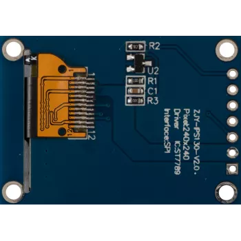 Joy-it 1,3 polegadas Módulo de ecrã IPS TFT LCD 240x240 com suporte de montagem SBC (SBC-LCD01)