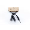 Cordial EY 0.3 PGG Cabo adaptador Y 1x ficha jack mono 6,3mm para 2x conetor fêmea jack mono 6,3mm 0,3m preto 14884