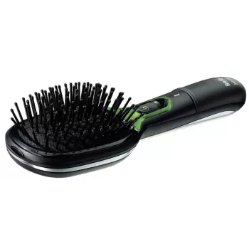 BRAUN BR 710 Escova de cabelo iónica com tecnologia Iontec, sem fios, preto/prateado
