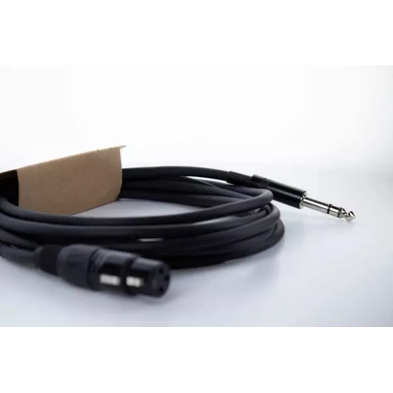 Cordial EM 3 FV Cabo XLR para jack TRS 6,3 mm 3m preto 14822