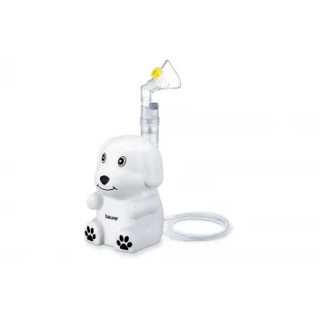 Beurer IH 24 Kids Nebulizador compressor com máscaras para criança e adulto, tamanho de partícula 3,16 µm, capacidade 8 ml, funcionamento silencioso 60309