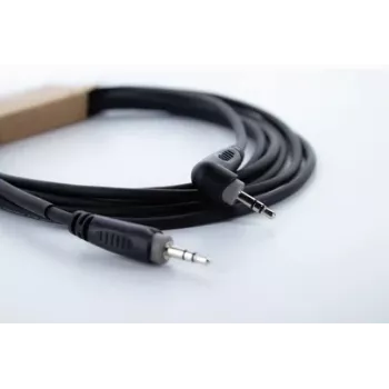 Cordial 14833 Cabo de áudio jack 3,5 mm 3 m preto PVC entrançado
