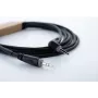 Cordial 14833 Cabo de áudio jack 3,5 mm 3 m preto PVC entrançado