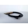 Cordial 14833 Cabo de áudio jack 3,5 mm 3 m preto PVC entrançado