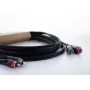 Cordial 14835 Cabo de áudio RCA 1m preto Twin PVC