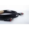 Cordial 14835 Cabo de áudio RCA 1m preto Twin PVC