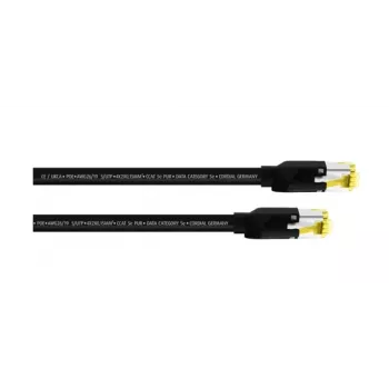 Cordial 15541 Cabo de rede CAT 5e S/UTP, RJ45, 20 m, preto, bainha PUR