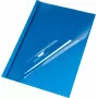 LMG Capas de encadernação térmica A4 textura linho azul 6,0 mm lombada 50 folhas (pack de 50) BMDLEM-BL-R6