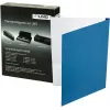 LMG Capas de encadernação térmica A4 textura linho azul 6,0 mm lombada 50 folhas (pack de 50) BMDLEM-BL-R6