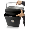 LMG DWS-1012CD Destruidora de documentos com corte em partículas e recipiente separado para CD/DVD, nível de segurança P-4, 10-12 folhas, 21L