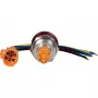 JOY-IT Button22NA-01 Botão de paragem de emergência, bloqueio mecânico, vermelho/verde, Ø22 mm, IP67, IK10