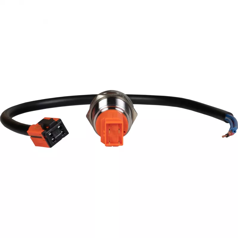 JOY-IT Button22T-01 Botão (contacto de fecho), LED vermelho/azul, 22 mm, IP68, IK10
