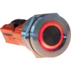 JOY-IT Button22T-01 Botão (contacto de fecho), LED vermelho/azul, 22 mm, IP68, IK10