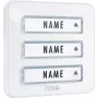 M-E MODERN-ELECTRONICS KTA-3 W Painel de botão de campainha para 3 famílias, branco