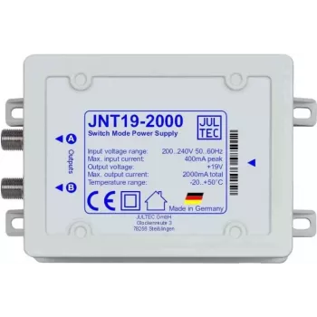 Fonte de alimentação Jultec JNT-19-2000 19V 2A para multiswitch JRM – preto