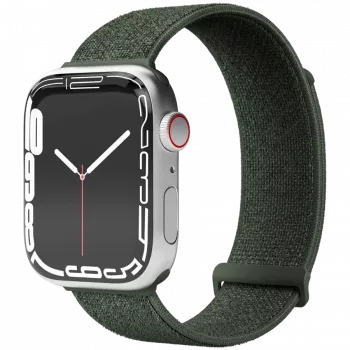 Pulseira Fitness Loop 2 VONMÄHLEN para Apple Watch 44mm, 45mm, 49mm – verde-azeitona