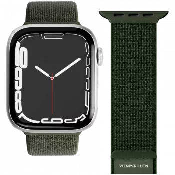 Pulseira Fitness Loop 2 VONMÄHLEN para Apple Watch 44mm, 45mm, 49mm – verde-azeitona