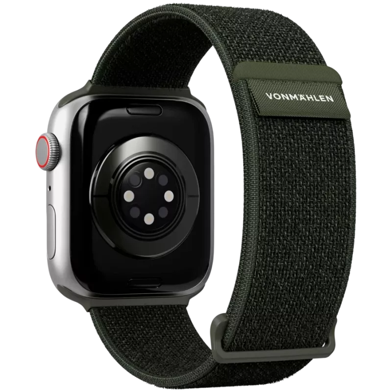 Pulseira Fitness Loop 2 VONMÄHLEN para Apple Watch 44mm, 45mm, 49mm – verde-azeitona