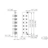 METZ BTR 15024A7406-E OpDAT REGpro frontal 3HE 7TE 6xLC-D SM (cerâmica azul)