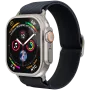 Pulseira Classic Nylon Loop VONMÄHLEN para Apple Watch 44/45/46/49mm, azul-marinho, tamanho único