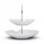 Prato fundo de 2 níveis com dentada FIFTYEIGHT PRODUCTS BHS FIFTYEIGHT Food-Tempel (T023501) – conjunto de 2 taças de porcelana, 500 ml, branco