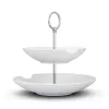 Prato fundo de 2 níveis com dentada FIFTYEIGHT PRODUCTS BHS FIFTYEIGHT Food-Tempel (T023501) – conjunto de 2 taças de porcelana, 500 ml, branco