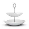 Prato fundo de 2 níveis com dentada FIFTYEIGHT PRODUCTS BHS FIFTYEIGHT Food-Tempel (T023501) – conjunto de 2 taças de porcelana, 500 ml, branco