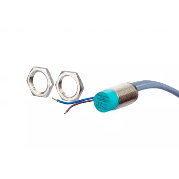 Sensor de proximidade indutivo METZ CONNECT 2 fios DC M12 saliente NO 2mm IP67 cabo 2m 110149