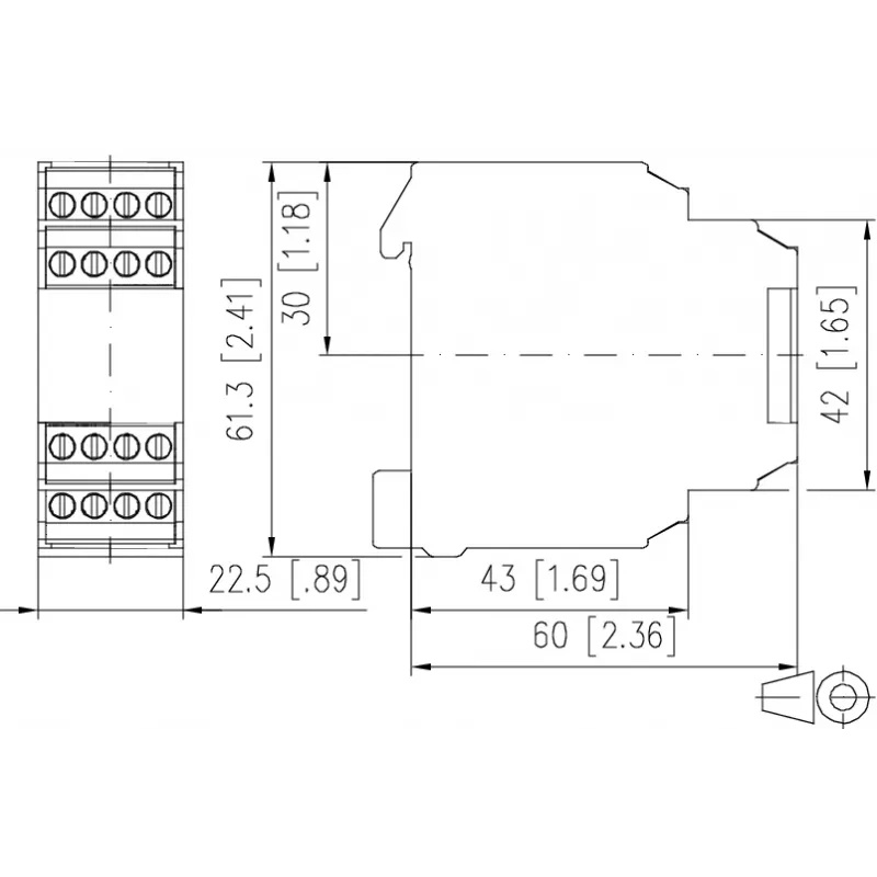 METZ CONNECT DRIW-E16 Relé de potência, preto/branco 1101500522