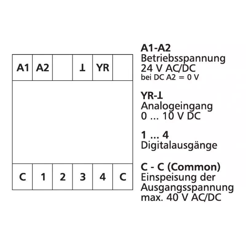 Conversor analógico-digital METZ CONNECT ADU-C12C12, 2 canais, RS485 Modbus RTU, calha DIN 11043513