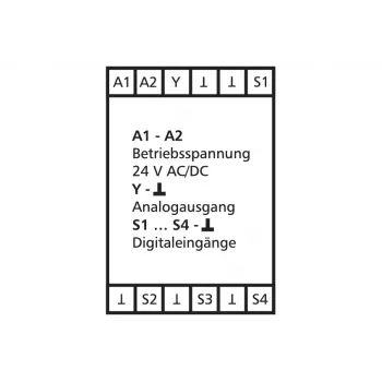 Emissor de valor analógico METZ CONNECT KAD-C12 0-10V 24V AC/DC botão rotativo encastrar branco puro 110656