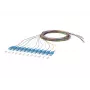 METZ BTR 150Q1CO0020E Pigtail OpDAT SC-UPC OS2 12 cores 2m fibra monomodo E9/125