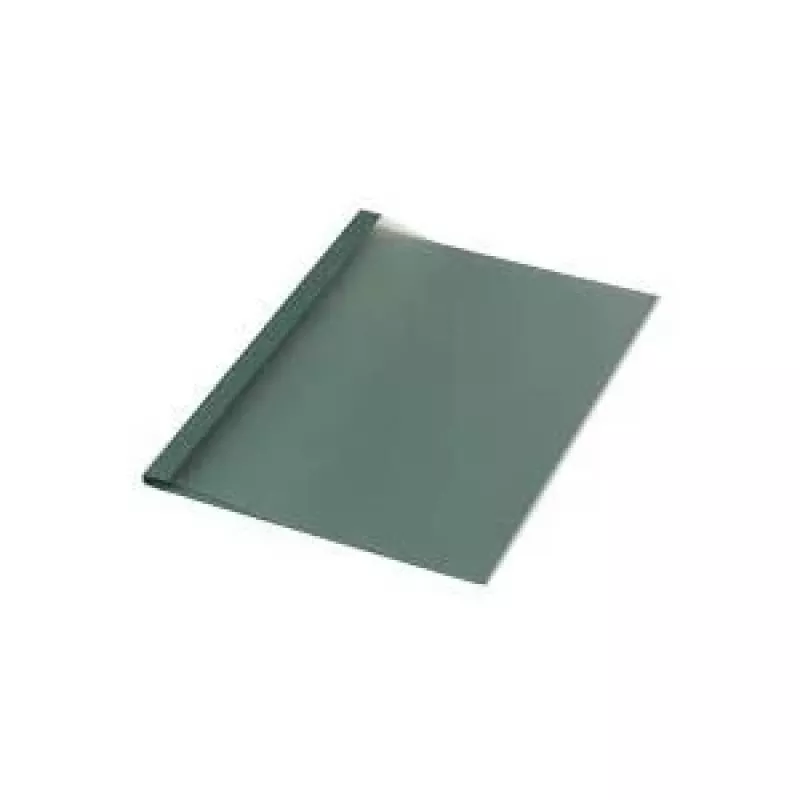 LMG Capas de encadernação térmica A4 verde linho 2 mm lombada pack de 50 BMDLEM-GR-R2