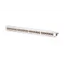 METZ CONNECT 130921-E EDATmod-MP24 Patch panel modular E-DAT de 24 portas, aço inoxidável, 1U