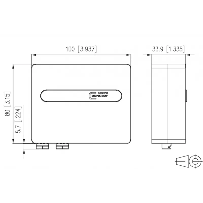 METZ OpDAT ADT Caixa de fusão 2xLC-D OM4 violeta branco puro RAL 9010 1501177H02HC