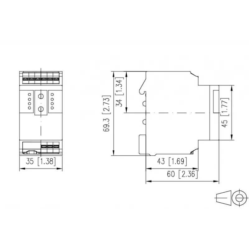 METZ Connect MR-F-GW Gateway Modbus RTU/Modbus TCP (1108300170)
