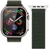 VONMÄHLEN Woven Loop para Apple Watch 44/45/46/49mm, verde-azeitona