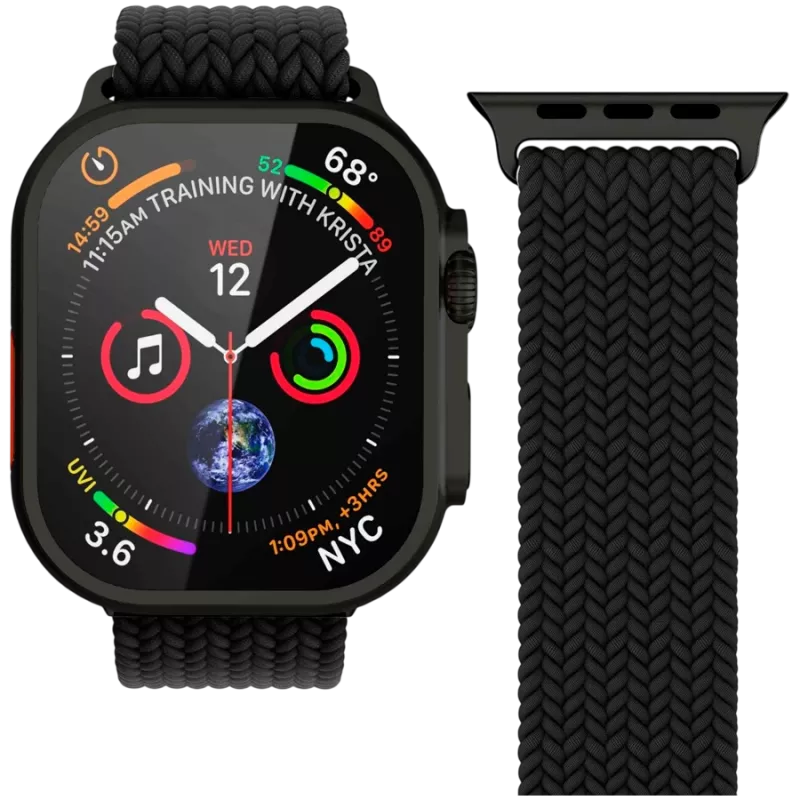 VONMÄHLEN Woven Loop 40, 41, 42mm tamanho único, All Black