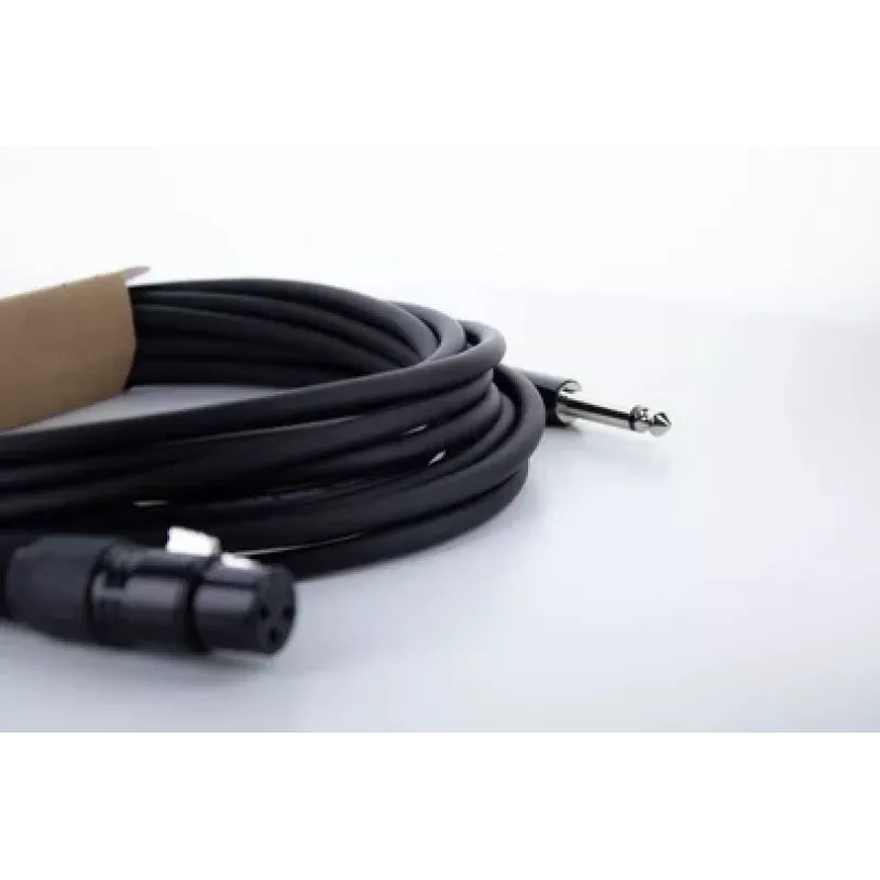 Cordial EM 10 FP cabo de áudio XLR para ficha mono 6,3 mm 10 m preto 14752