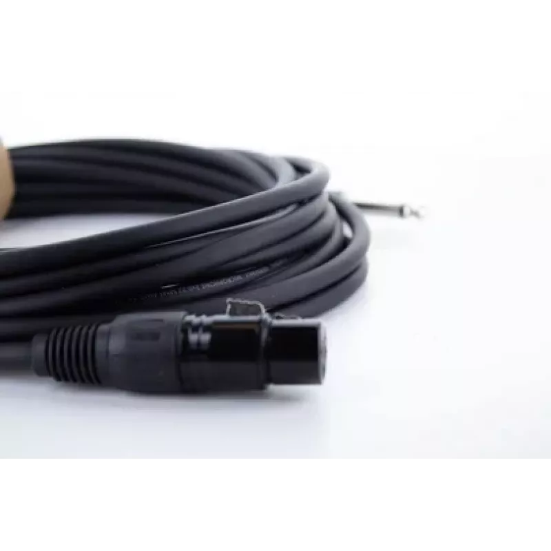 Cordial EM 10 FP cabo de áudio XLR para ficha mono 6,3 mm 10 m preto 14752