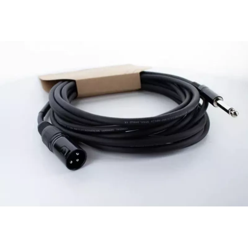 Cordial EM 5 MP cabo de áudio XLR para ficha mono 6,3 mm 5 m preto 14753