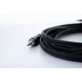 Cordial 14864 cabo adaptador Y de áudio, ficha estéreo 3,5mm para 2x ficha mono 6,3mm, 0,3m, cabo duplo PVC, preto