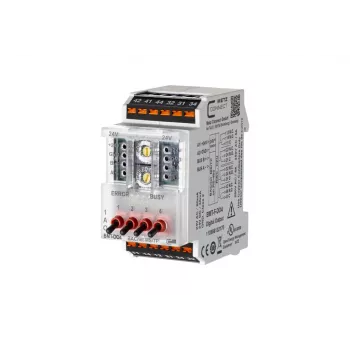 Dispositivo de campo METZ BMT-F-DO4 BACnet MS/TP com 4 saídas de relé, 4 entradas universais, 2 saídas analógicas, RS485, montagem em calha DIN, 24V AC/DC 110886132170