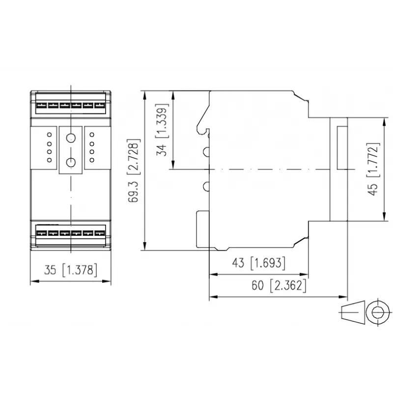 Dispositivo de campo METZ BMT-F-DO4 BACnet MS/TP com 4 saídas de relé, 4 entradas universais, 2 saídas analógicas, RS485, montagem em calha DIN, 24V AC/DC 110886132170