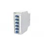 Caixa de distribuição de fibra ótica Metz 15024A07406-E OpDAT REGpro VIK 6xLC-D OS2, branco puro RAL 9010