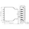 Caixa de distribuição de fibra ótica Metz 15024A07406-E OpDAT REGpro VIK 6xLC-D OS2, branco puro RAL 9010