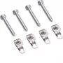 Hager ZZ44SF Suporte de montagem em calha DIN, pack de 4, cinzento