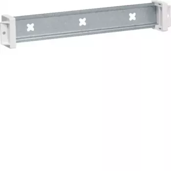 Hager UT22C calha DIN isolada, calha de encaixe 35x7,5 mm, profundidade ajustável até 21 mm, cinzento