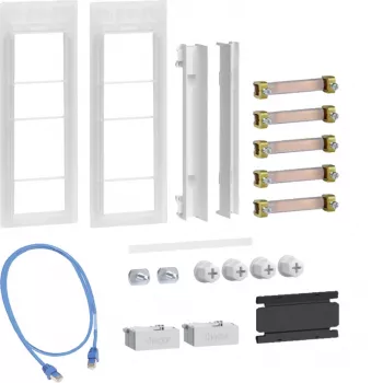 Hager universZ conjunto de ligação ZM02MS 3 pontos armário a armário com ligação WAN